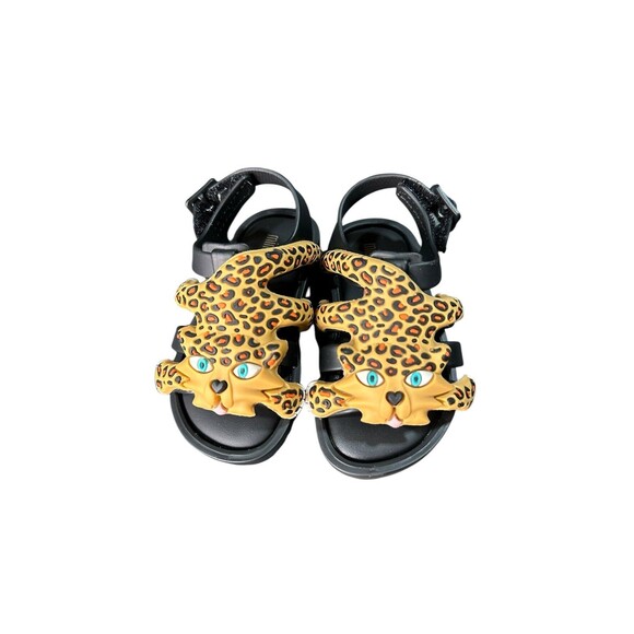 Mini Melissa Jeremy Scott Leopard Sandals Size 5 New! - Picture 1 of 3